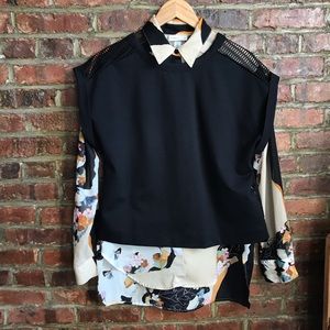 Banana Republic Mesh Back Top